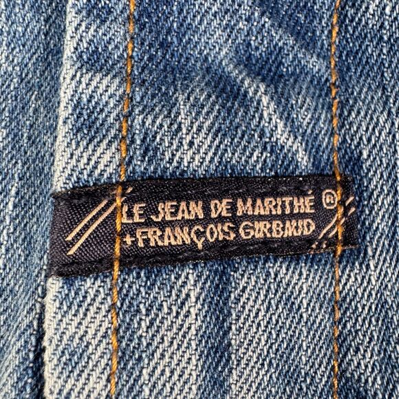 Marithe Francois Girbaud Shorts Mens Size 34 Blue Jean Baggy Jorts Vintage Y2K - Picture 8 of 16
